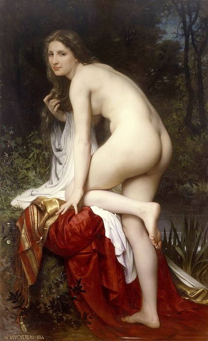The bather. Adolphe William Bouguereau