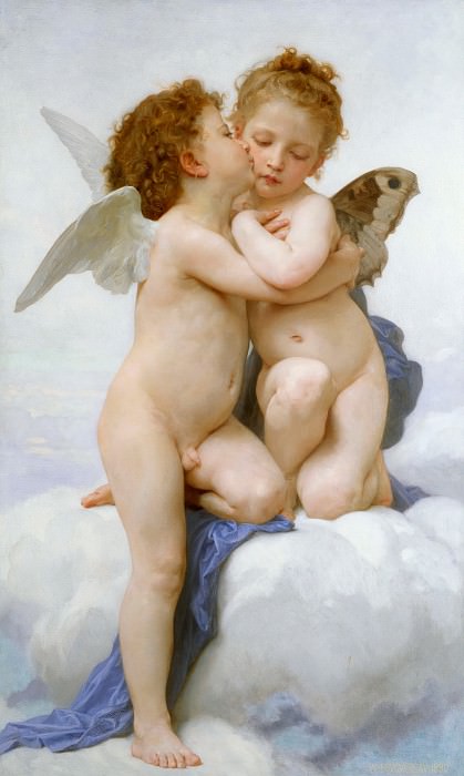 Cupid and Psyche. Adolphe William Bouguereau
