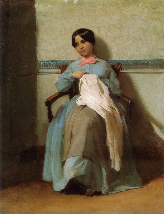A Portrait of Leonie Bouguereau. Adolphe William Bouguereau