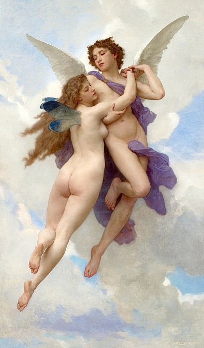 Cupid and Psyche. Adolphe William Bouguereau