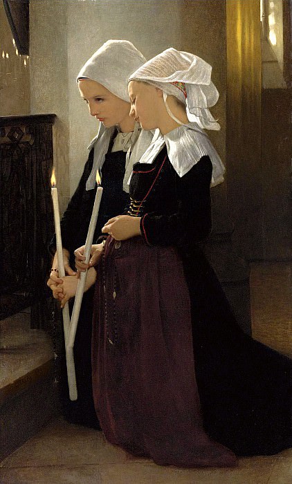 The vow to St. Anne. Adolphe William Bouguereau