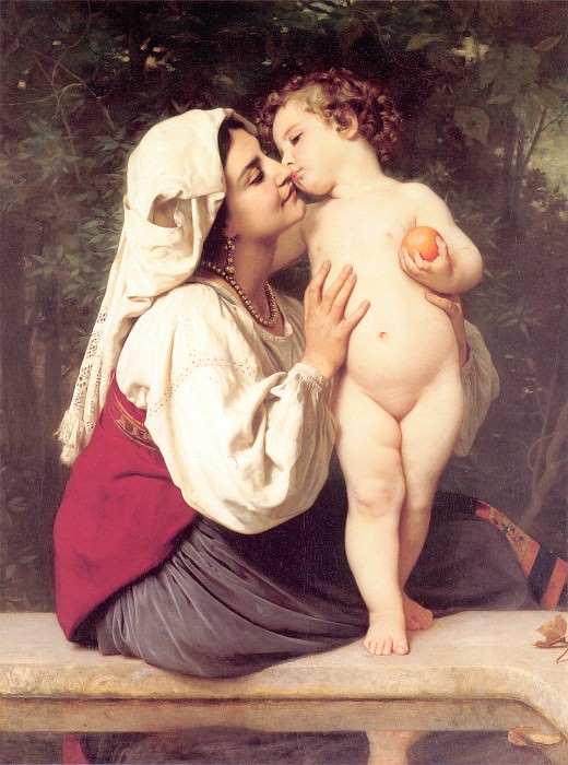 The Kiss. Adolphe William Bouguereau