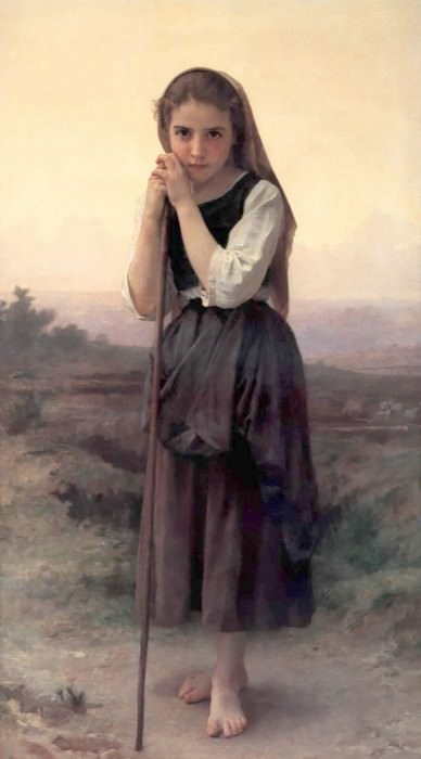 Young Shepherdess. Adolphe William Bouguereau