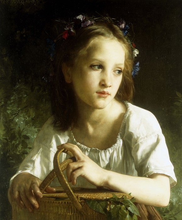 La Petite Ophelie. Adolphe William Bouguereau