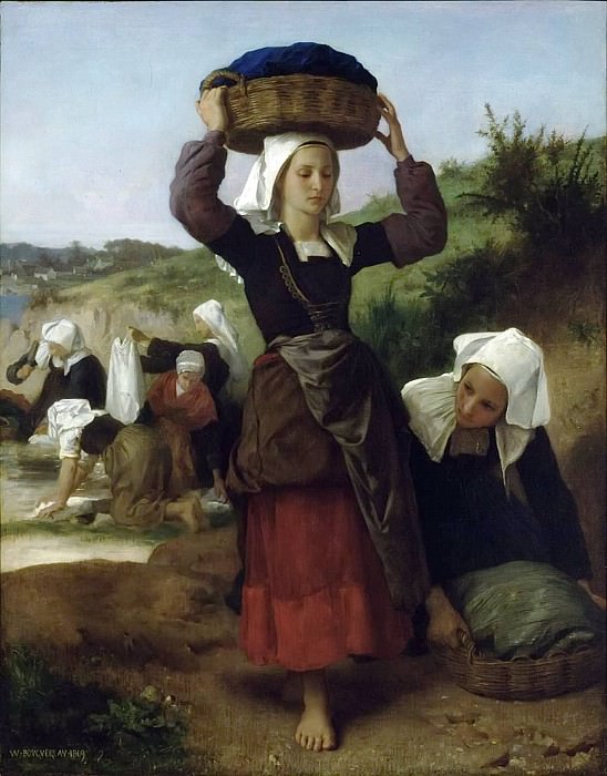 Washerwomen of Fouesnant. Adolphe William Bouguereau