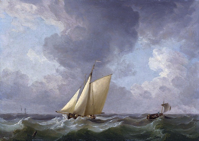 A Cutter in a Strong Breeze. Charles Brooking