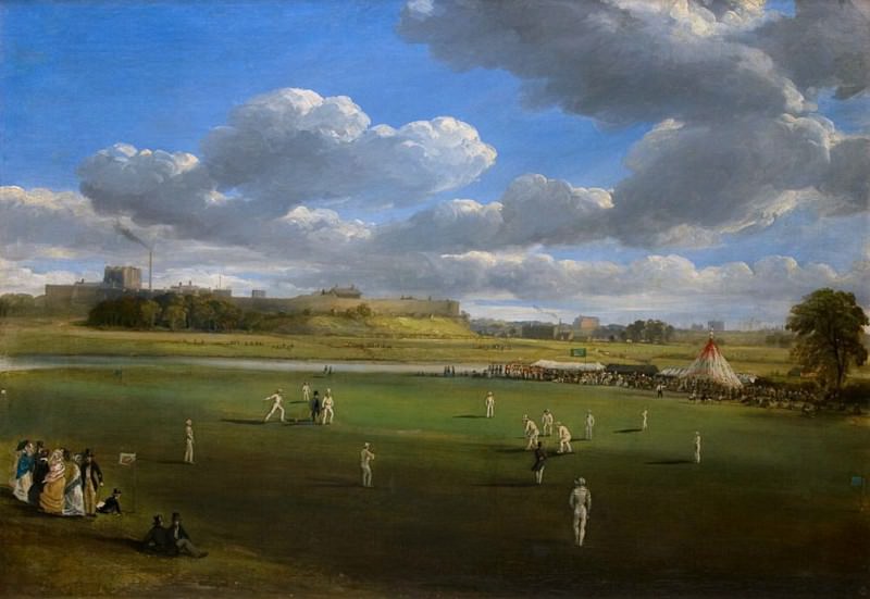 Cricket Match at Edenside, Carlisle. Samuel Bough