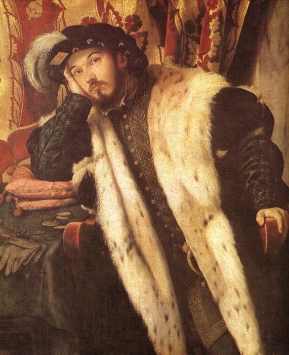 Портрет графа Шарра Мартиненго-Чезареско. Моретто да Брешиа (Алессандро Бонвичино)