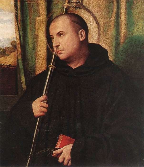 A Saint Monk. Moretto da Brescia (Alessandro Bonvicino)