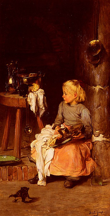 La Petite Fille Au Chaudron. Joseph Bail