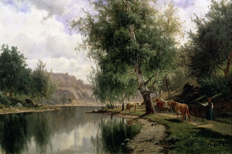Летний пейзаж, Йохан Эдвард Берг