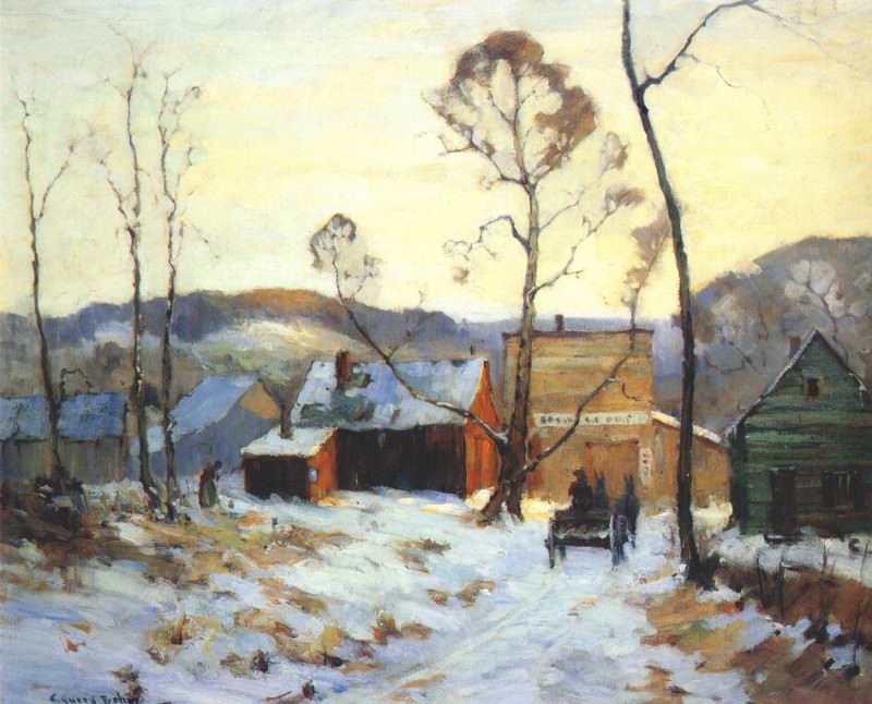 first snow of winter. Claude Curry Bohm