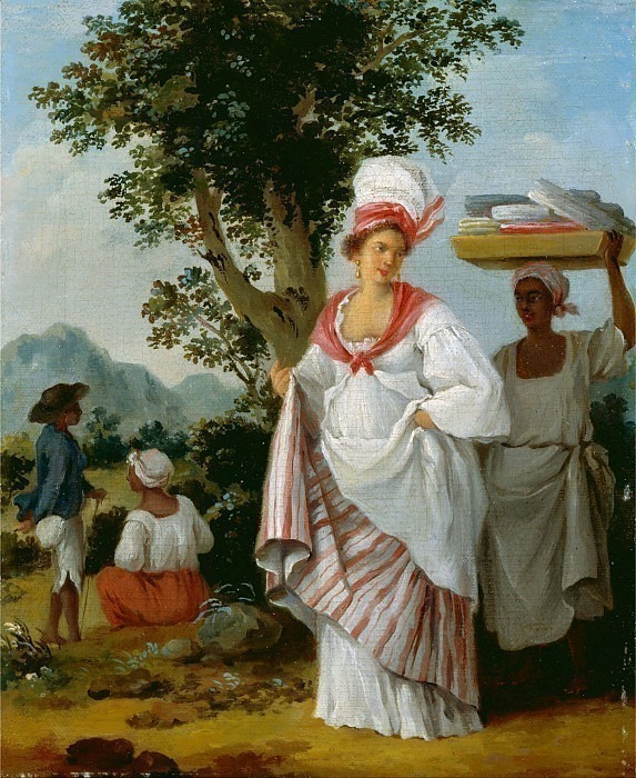 West Indian Creole woman, with her Black Servant. Agostino Brunias