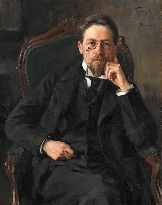 Portrait of the writer Anton Pavlovich Chekhov. Iosif (Osip Emmanuilovich) Braz