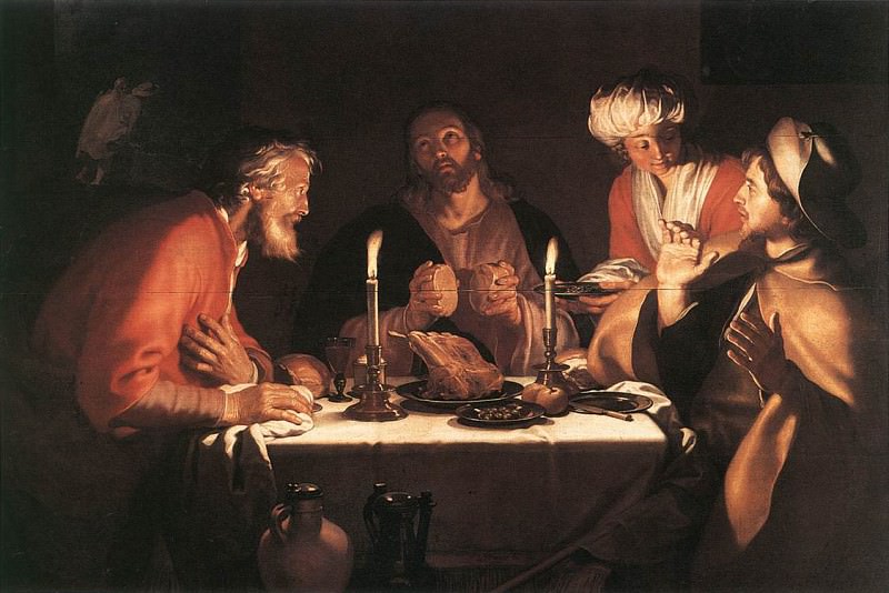 The Emmaus Disciples. Abraham Bloemaert