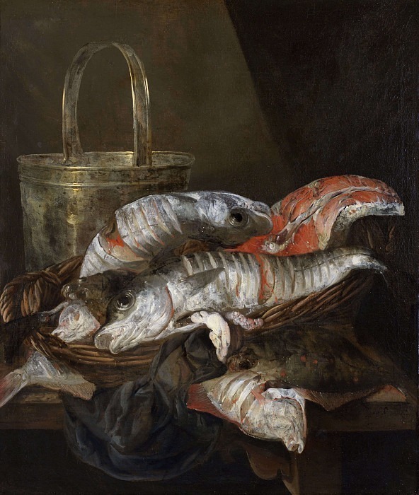 Still Life with Haddocks and Plaice. Abraham Van Beijeren