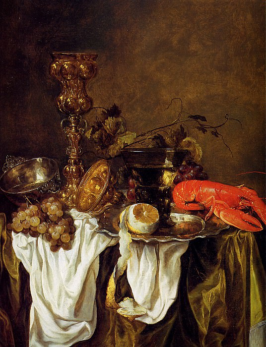Still life with lobster. Abraham Van Beijeren