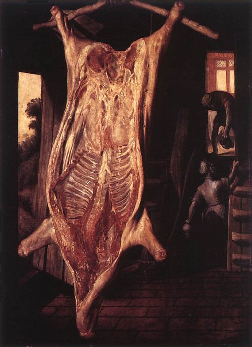 Slaughtered Pig. Joachim Beuckelaer