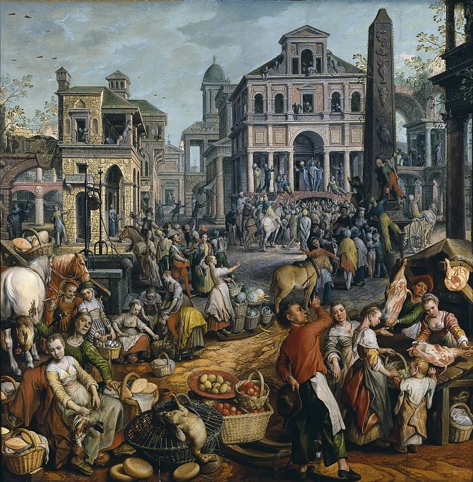 Market Scene with Ecce Homo. Joachim Beuckelaer