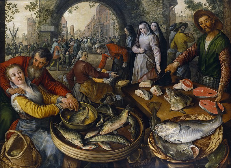 Fish Market with Ecce Homo. Joachim Beuckelaer