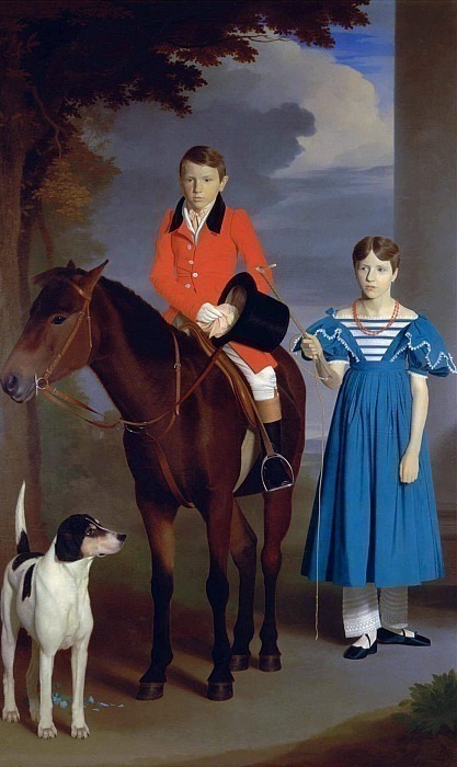 John Gubbins Newton and His Sister, Mary Newton. Robert Burnard