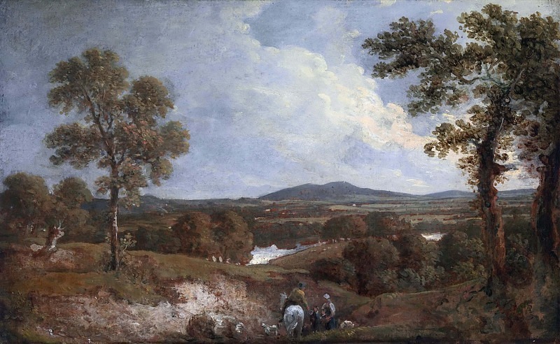 Landscape with Figures in the Foreground. George Howland Beaumont