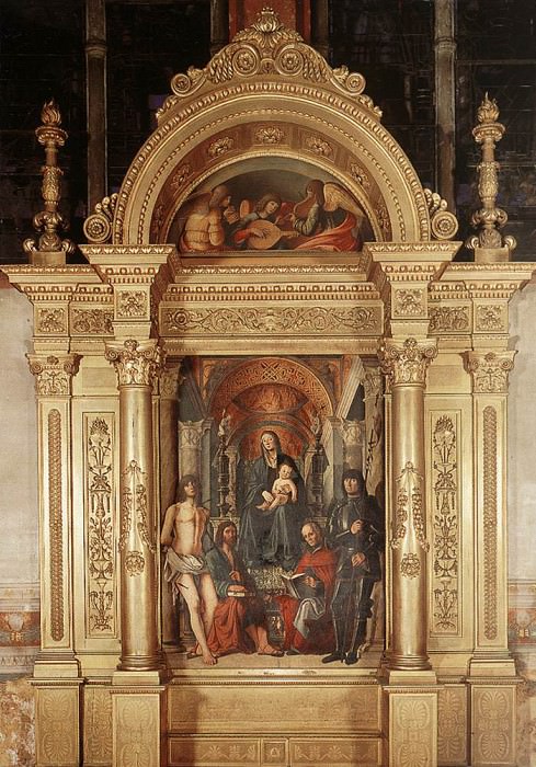Madonna And Saints. Lorenzo Costa