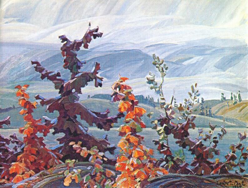scrub oaks and maples 1935. Franklin Carmichael