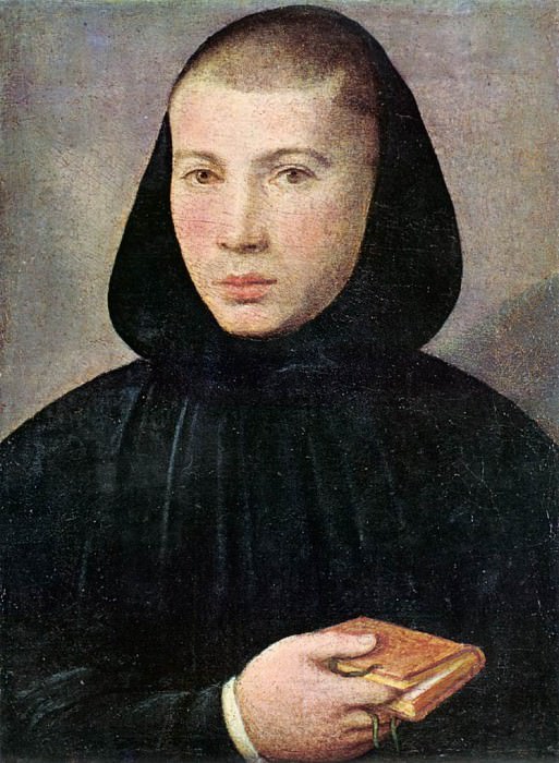 Portrait of a Young Benedictine. Giovanni Francesco Caroto