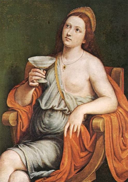 Sophonisba Drinking The Poison. Giovanni Francesco Caroto