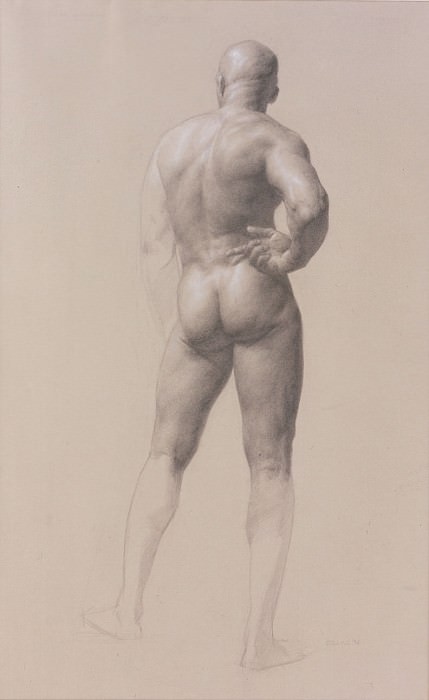 Male Figure drawing. Jacob Collins
