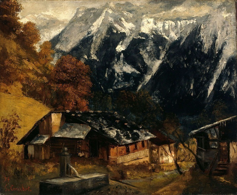 An Alpine Scene. Gustave Courbet