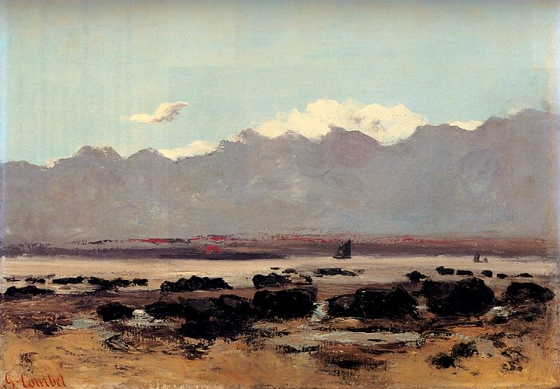 Seascape Near Trouville. Gustave Courbet