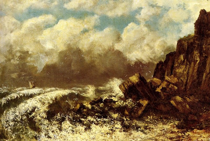 Marine A Etretat. Gustave Courbet