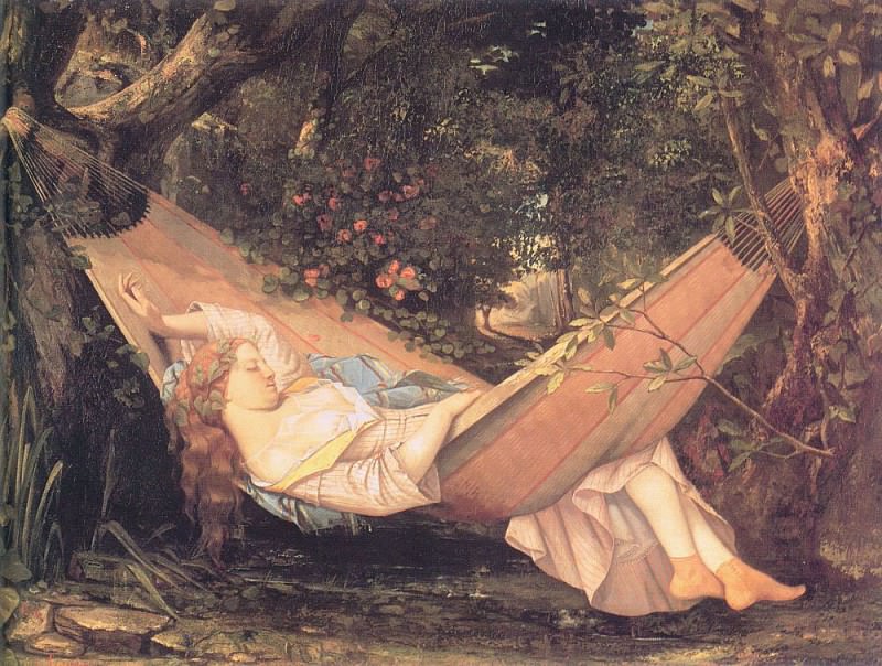 The Hammock. Gustave Courbet