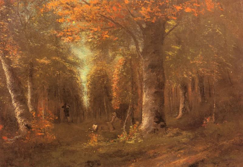La Foret En Automne. Gustave Courbet