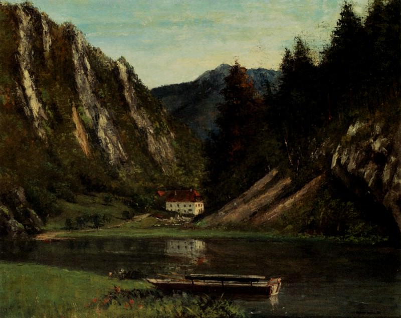 Les Doubs A La Maison Monsieur. Gustave Courbet