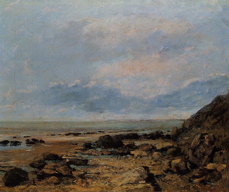Rocky Seashore. Gustave Courbet