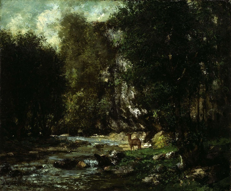 The Brook of Les Puits-Noir. Gustave Courbet