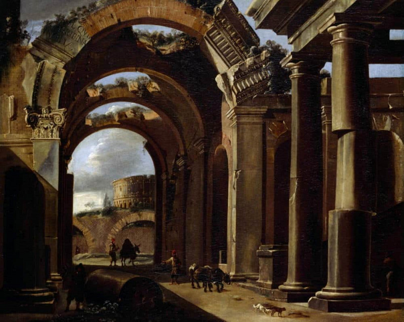 Classical Ruins. Viviano Codazzi