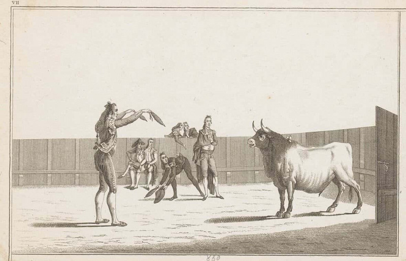 Bullfighter with Banderillas (Collection of the Main Maneuvers of a Bullfight). Antonio Carnicero