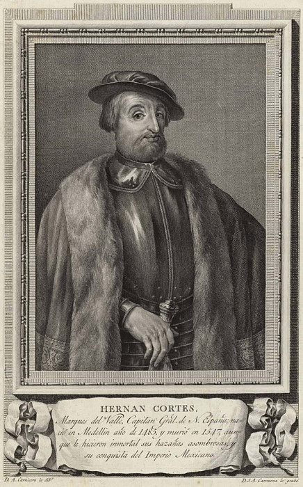 Hernan Cortez. Antonio Carnicero