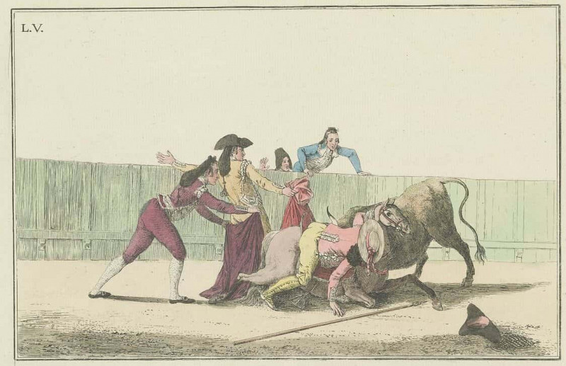Plate V, from the Series Collection of the Main Actions in a Bullfight. Antonio Carnicero