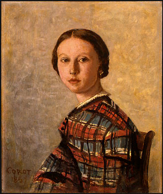 Портрет юной девушки, 1859. Жан-Батист-Камиль Коро