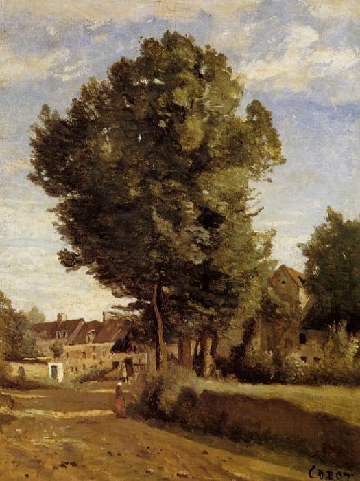 A Village near Beauvais. Jean-Baptiste-Camille Corot