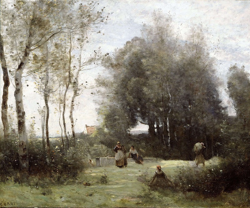 Arleux-Palluel, The Bridge of Trysts. Jean-Baptiste-Camille Corot