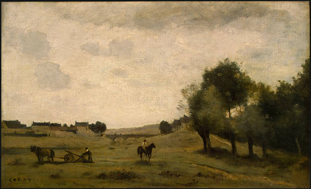 View near Epernon, 1850-1860, NG Washington. Jean-Baptiste-Camille Corot