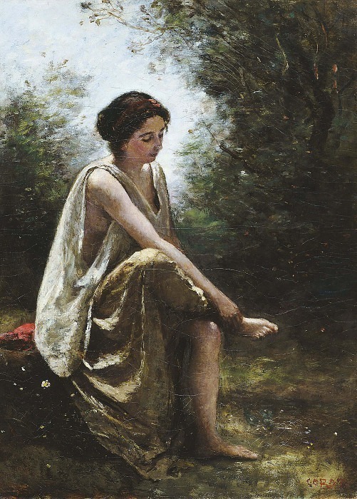Wounded Eurydice. Jean-Baptiste-Camille Corot