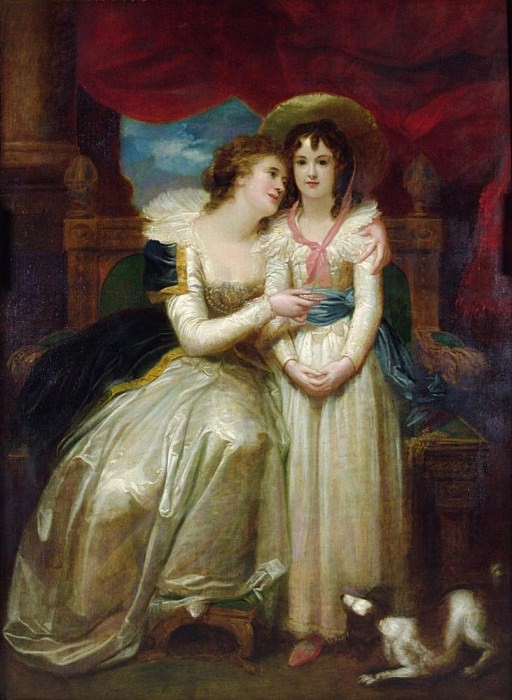 Mrs Scott and her Daughter. Richard Cosway