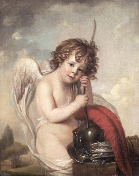 Portrait of Master Oswald Fawcett as Cupid. Richard Cosway